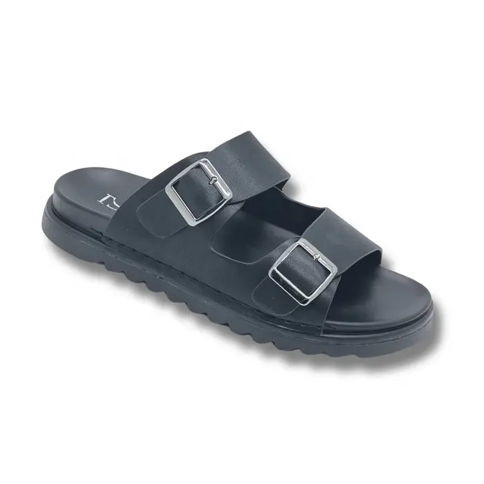 Outdoor Casual Handwork Men's Pu Beach Slippers for Men Flip-flops Non-slip Casual Shoes